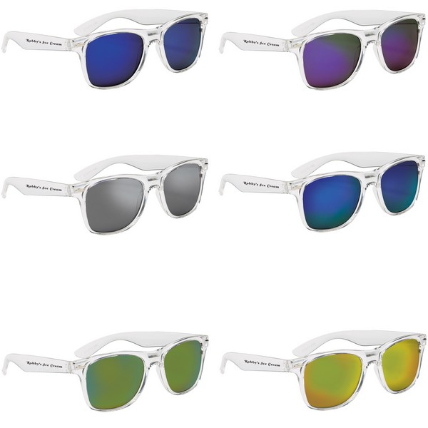 GH6207 Crystalline Mirrored Malibu Sunglasses W...